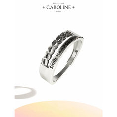 Кольцо Caroline Jewelry, безразмерное, серебряный