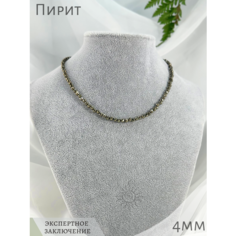 Чокер СафариЯ, пирит, длина 44 см, золотой