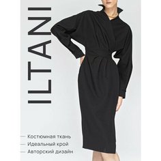 Платье ILTANI Осень-зима 2024, размер XS, черный