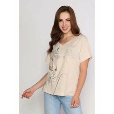 Футболка Fashion Margo, размер 44, бежевый