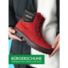 Ботинки берцы BURGERS, размер 36, красный