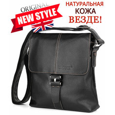 Сумка планшет UNIGET, фактура зернистая, черный