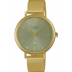 Наручные часы CASIO Sheen, золотой/зеленый