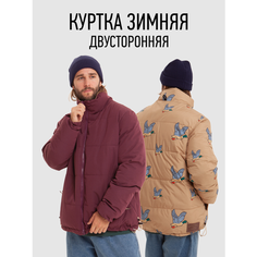 Куртка Запорожец Heritage, размер S, бордовый, бежевый