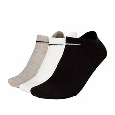 Носки NIKE Everyday Lightweight Training No-Show Socks, размер XL, черный/серый/белый