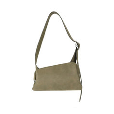 Сумка багет OSOI Slide Brot, фактура бархатистая, хаки