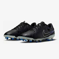 Бутсы NIKE Tiempo Legend 10 Academy FG/MG, размер 44, черный/серый