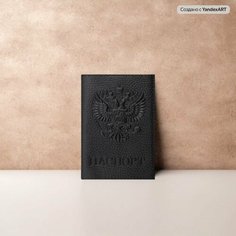 Обложка для паспорта , черный Morios
