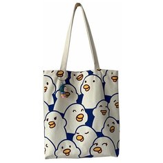 Сумка шоппер Bag & You, бежевый, желтый, синий