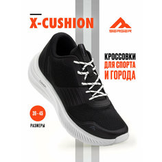 Кроссовки BERGER, полнота E, размер 44, чёрный