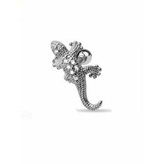 Серьги одиночные Spikes, серебристый