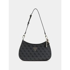 Сумка кросс-боди GUESS, фактура зернистая, серый