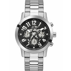 Наручные часы GUESS Parker, серебристый/черный