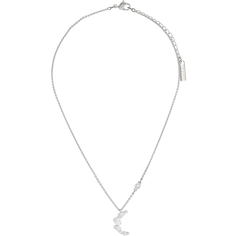 Колье SWAROVSKI, кристаллы Swarovski, длина 38 см, серебряный