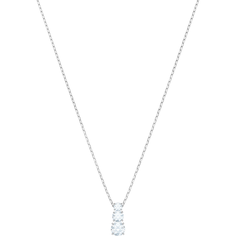 Колье SWAROVSKI, кристаллы Swarovski, длина 38 см, серебристый