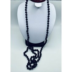 Бусы, длина 120 см, Черный агат Лада*Мана
