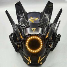 Маска киберпанка для косплея, прохладный черный шлем женщины, мужчины Marvel