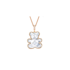 Колье SWAROVSKI, кристаллы Swarovski, длина 44 см, золотой, белый