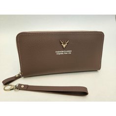 Кошелек , фактура гладкая, розовый Fashion Classic Brand Trends