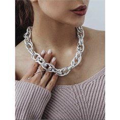 Колье, серебряный Braccia Stone