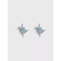 Серьги пусеты, эмаль, серебристый be Self True Jewel