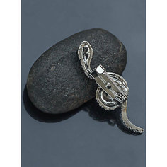 Брошь, стразы, серебро Petro Jewelry
