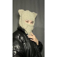 Балаклава для мужчин и женщин, размер 54/56, серый Нет бренда