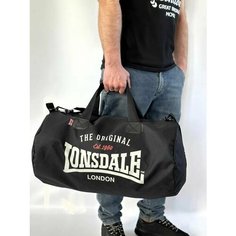 Сумка спортивная LONSDALE, 40 л, 28х28, черный