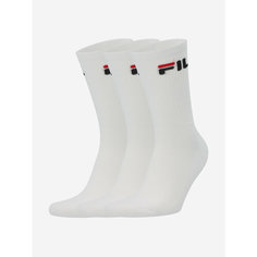 Носки Fila, комплект, 3 пары, размер 35-38, белый