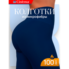Колготки Cinema синие 100 den из микрофибры, 100 den, размер 2, blu