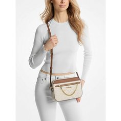 Сумка кросс-боди MICHAEL KORS, фактура рельефная, бежевый