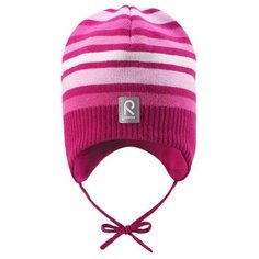 Шапка Reima для девочек, размер 50, cherry pink