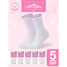 Носки Omsa OMSA KIDS CALZINO, 5 пар, размер 23/26, , bianco