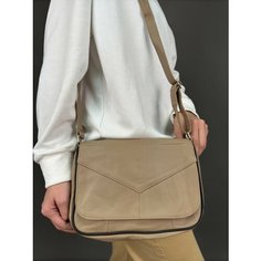 Сумка кросс-боди , фактура гладкая, темно-бежевый Unvers Leather Istanbul