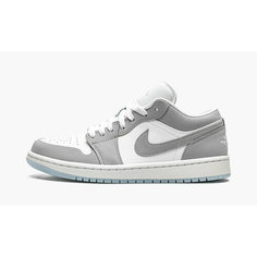 Кроссовки NIKE Air Jordan 1 Low, полнота F (EU)/ на среднюю стопу, размер 6,5US (W), wolf grey