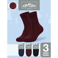 Носки OMSA KIDS 3 пары, размер 23/26, , мультиколор