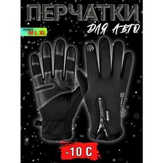 Перчатки для мужчин, размер L, черный Всякие штуковины