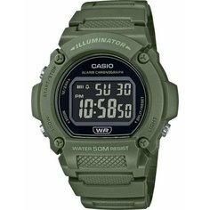 Наручные часы CASIO, зеленый, черный