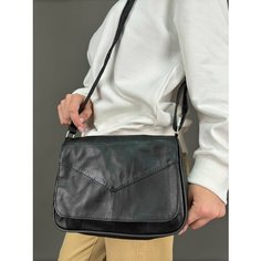 Сумка кросс-боди , фактура гладкая, черный Unvers Leather Istanbul