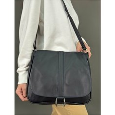 Сумка кросс-боди , фактура гладкая, темно-синий Unvers Leather Istanbul
