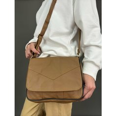 Сумка кросс-боди , фактура гладкая, светло-коричневый Unvers Leather Istanbul