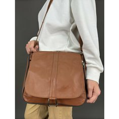 Сумка кросс-боди , фактура гладкая, рыжий Unvers Leather Istanbul