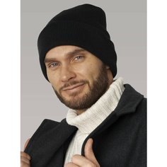 Шапка бини BROHATS для мужчин, размер 60, черный