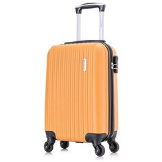 Чемодан Lcase Krabi, 30 л, размер S, оранжевый