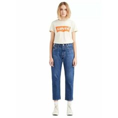 Джинсы зауженные Levis 501 CROP, размер W30/L26, синий Levis®