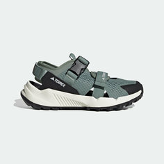 Сандалии adidas, размер RU 41.5 UK 9 USm 9.5 СМ 26.7, зеленый