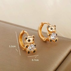 Серьги конго XUPING JEWELRY, размер 11 мм