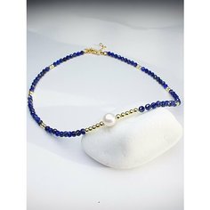 Чокер JEWELRY A VENTO, лазурит, длина 35 см, синий