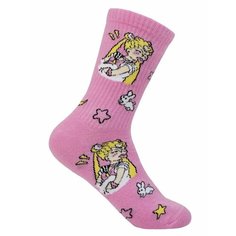 Носки Yes!Socks, размер 35/40, белый, желтый, розовый