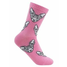 Носки Yes!Socks, размер 35/40, розовый, черный, белый